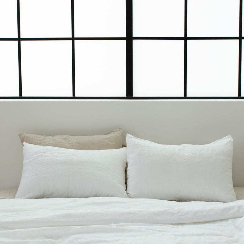 dosombre.com | 100% Linen Pillowslips | White