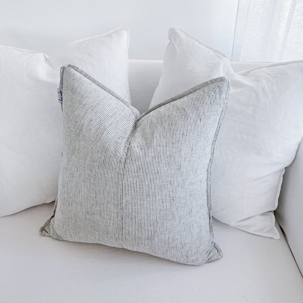 dosombre.com | 100% Linen Scatter Cushions | Pin Stripe