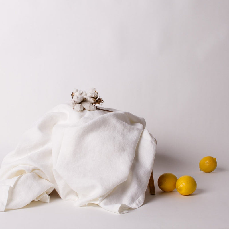 dosombre.com | 100% Linen Tablecloth | White 
