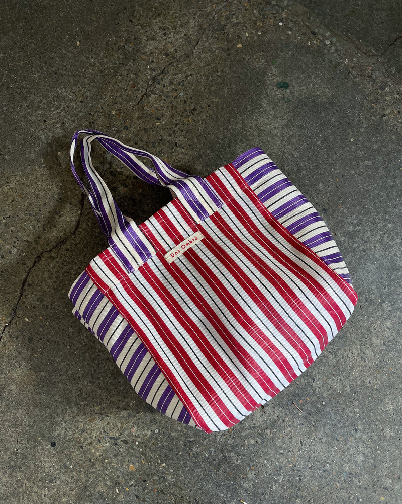 Striped Big Bengali Beach Bag dosombre.com 