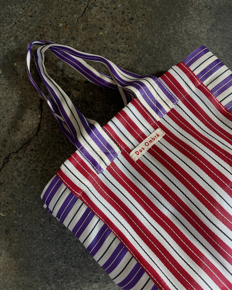 Striped Big Bengali Beach Bag dosombre.com 