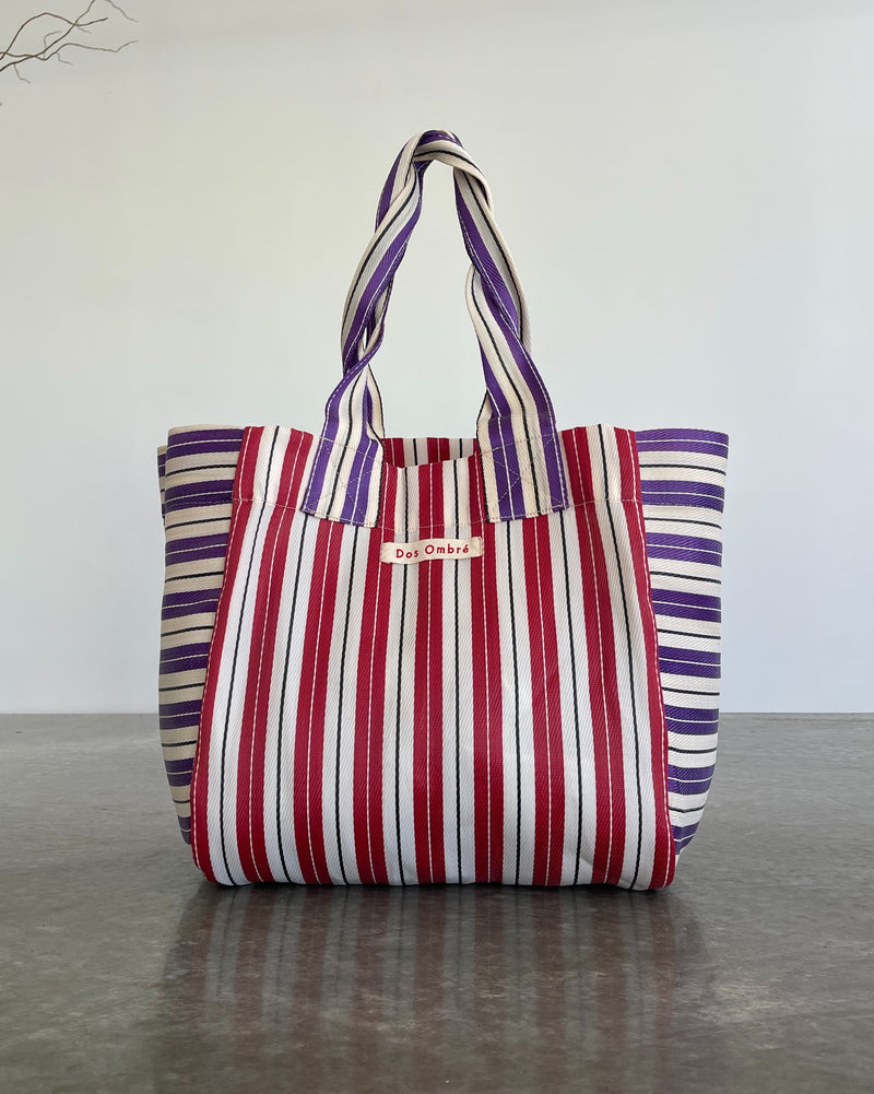 Striped Big Bengali Beach Bag dosombre.com 