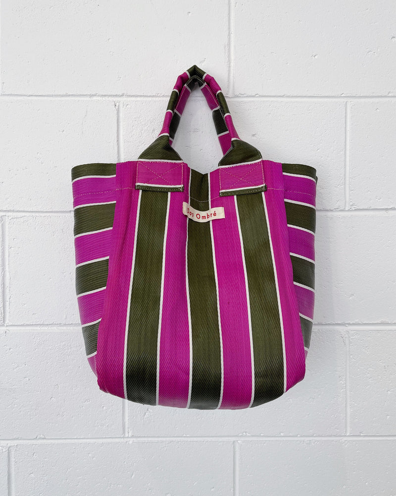 Striped Big Bengali Beach Bag dosombre.com 