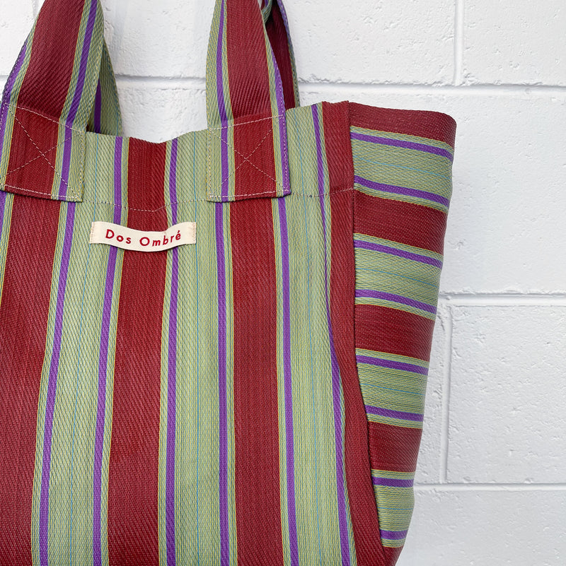 Dos Ombré Striped Bengali Beach Bag | dosombre.com 