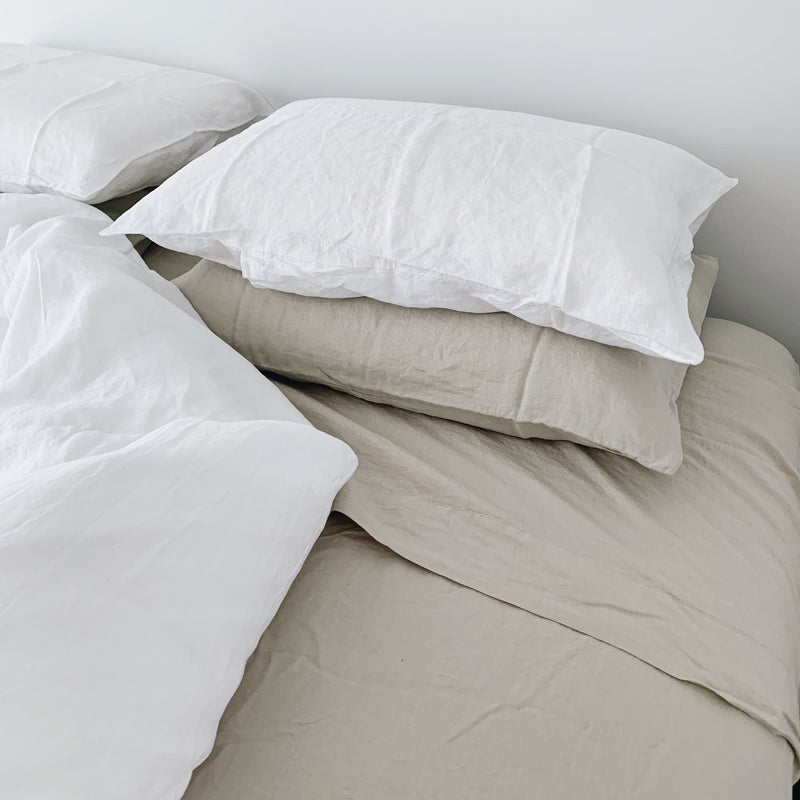 dosombre.com | 100% Linen Pillowslips | White