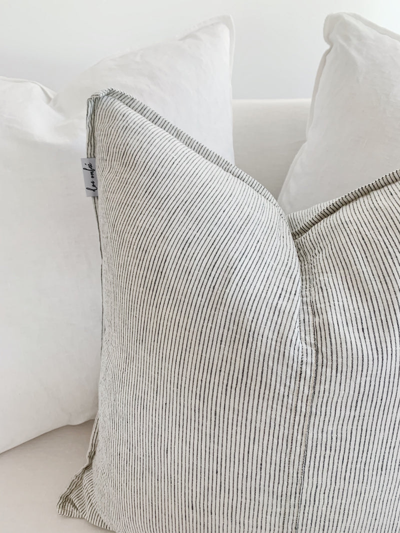 dosombre.com | 100% Linen Scatter Cushions | Pin Stripe
