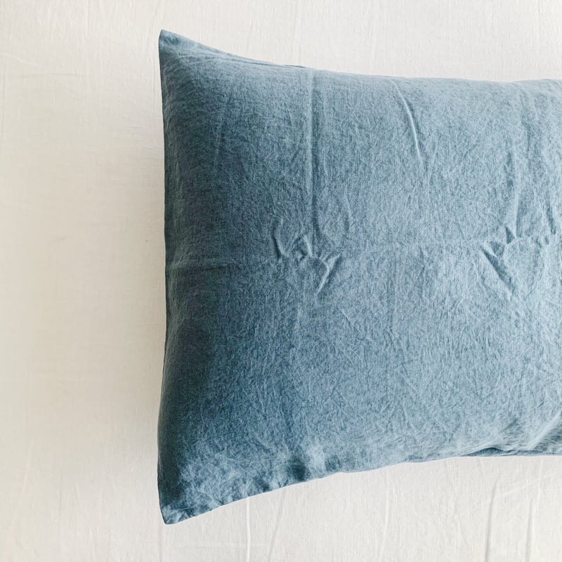 dosombre.com | 100% French Flax Linen Pillowslips | Storm 