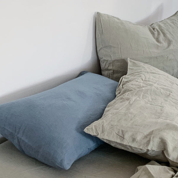 Linen Pillowslip Set - Storm