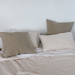 dosombre.com | 100% French Linen Euro Cushion Set | Natural 